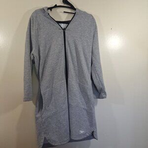 Speedo Full zip hooded gray dress size large